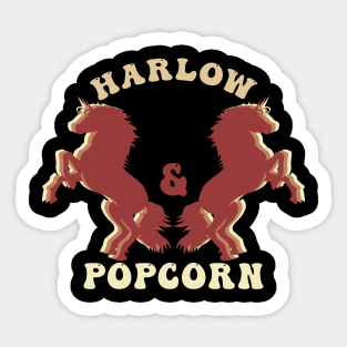 Harlow And Popcorn Merch Popcorn The Pony Sticker